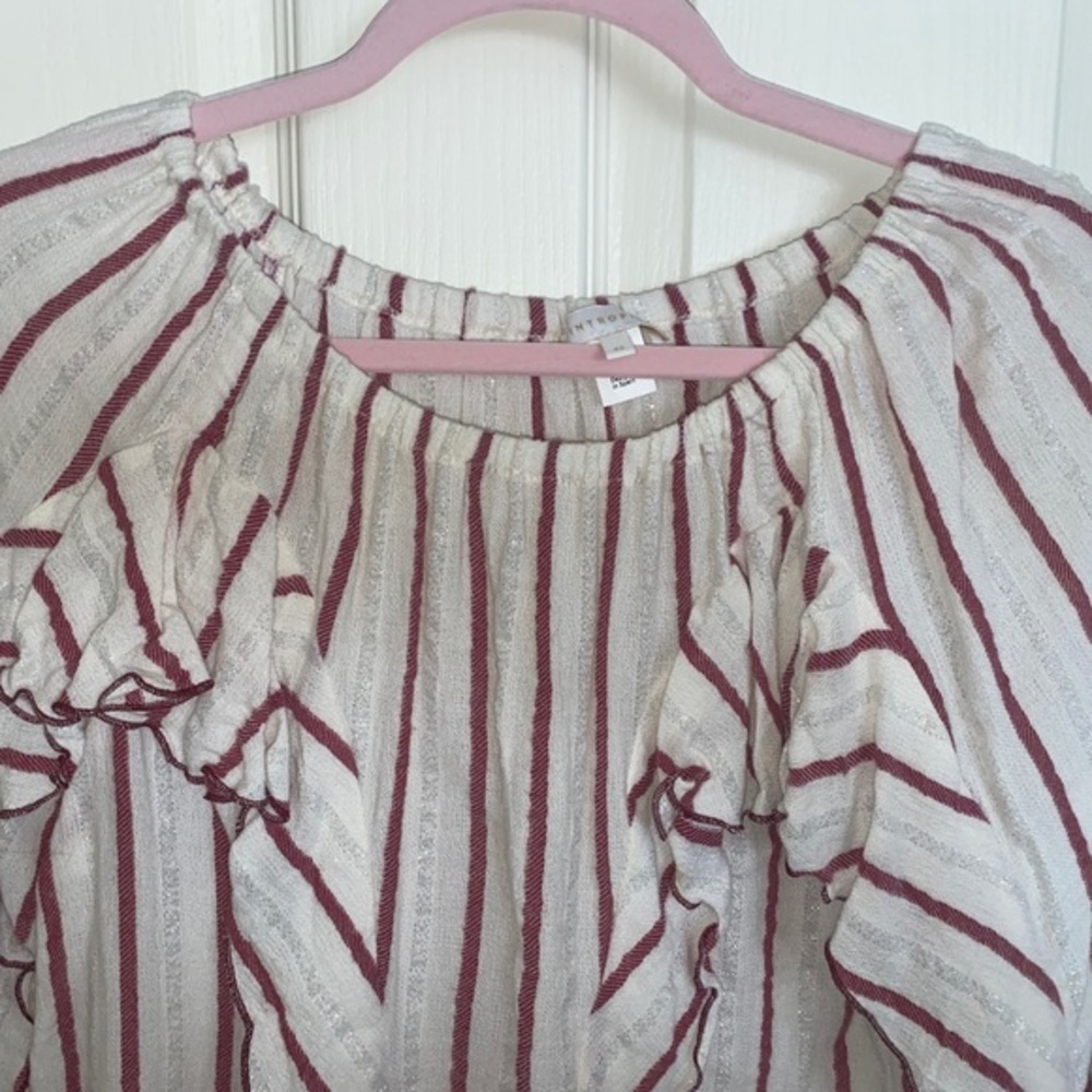 Intropia Striped Ruffled Blouse - Picture 4 of 7